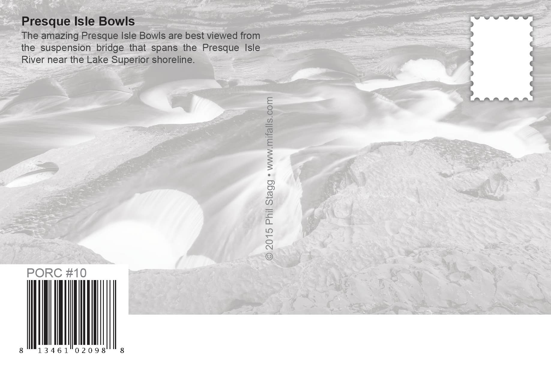 PRESQUE ISLE BOWLS - Summer - Michigan Postcard