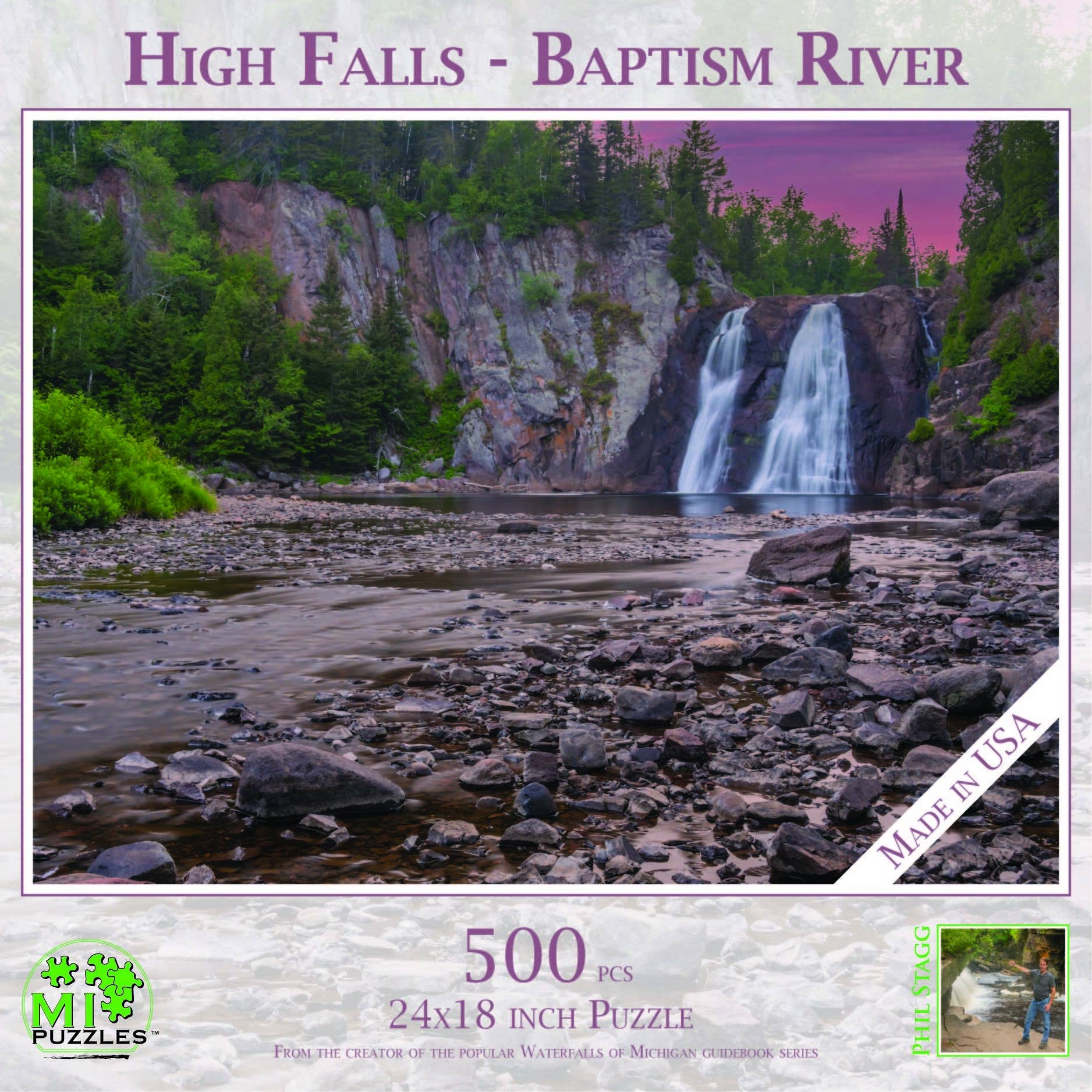 Image of High Falls - Baptism River - 500 Piece Puzzle