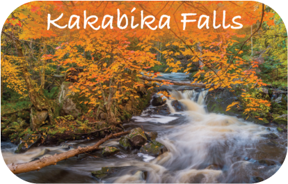 Image of KAKABIKA FALLS | RECTANGULAR BUTTON MAGNET