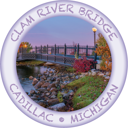 CLAM RIVER BRIDGE | 3" BUTTON MAGNET