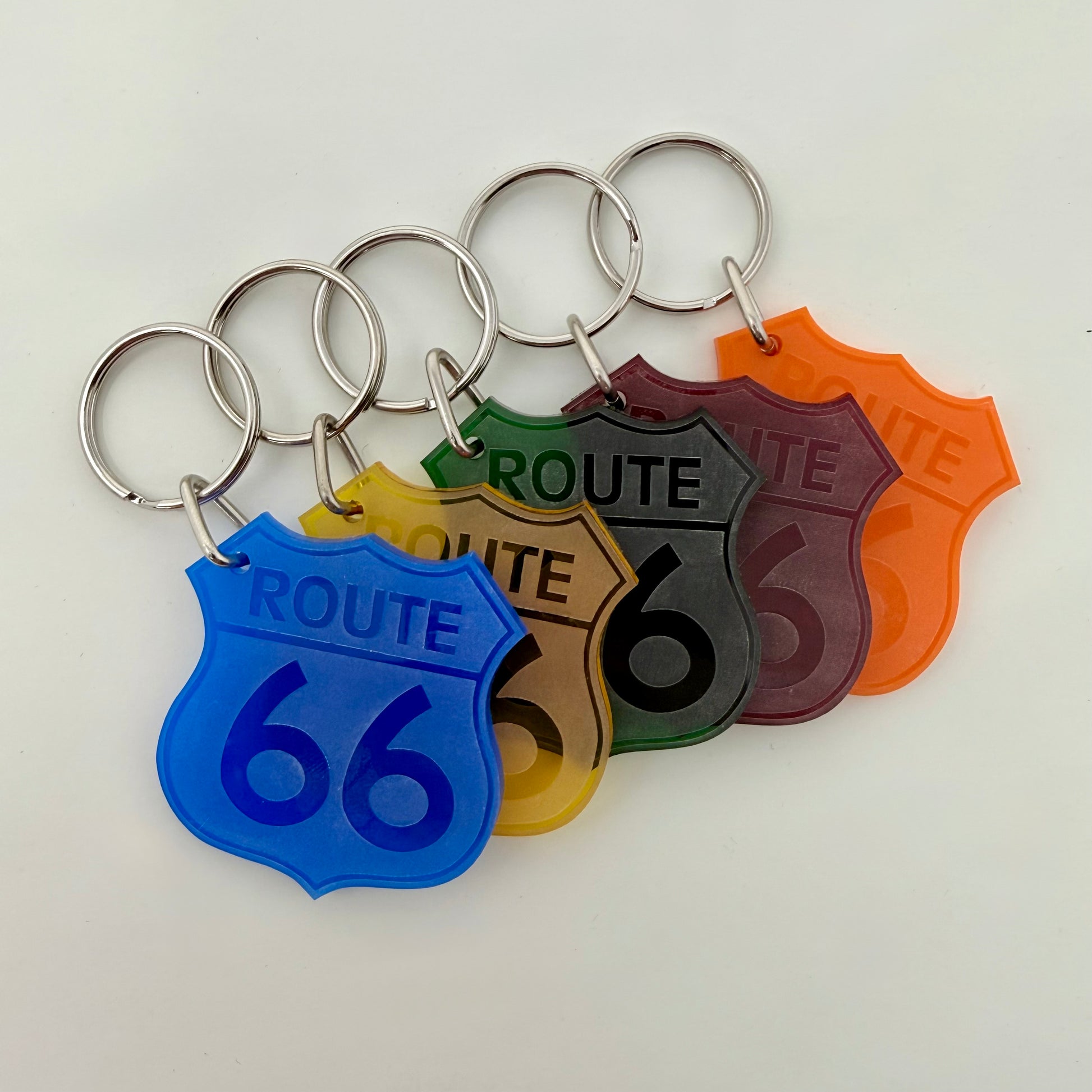 Route 66 Acrylic Keychain - Variety Pack