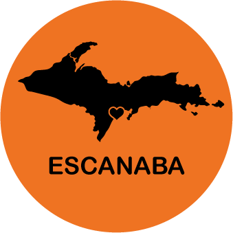 Image of ESCANABA SCHOOL COLORS - 2 1/4