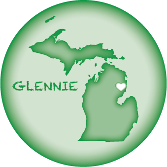 GLENNIE - 2 1/4" BUTTON MAGNET