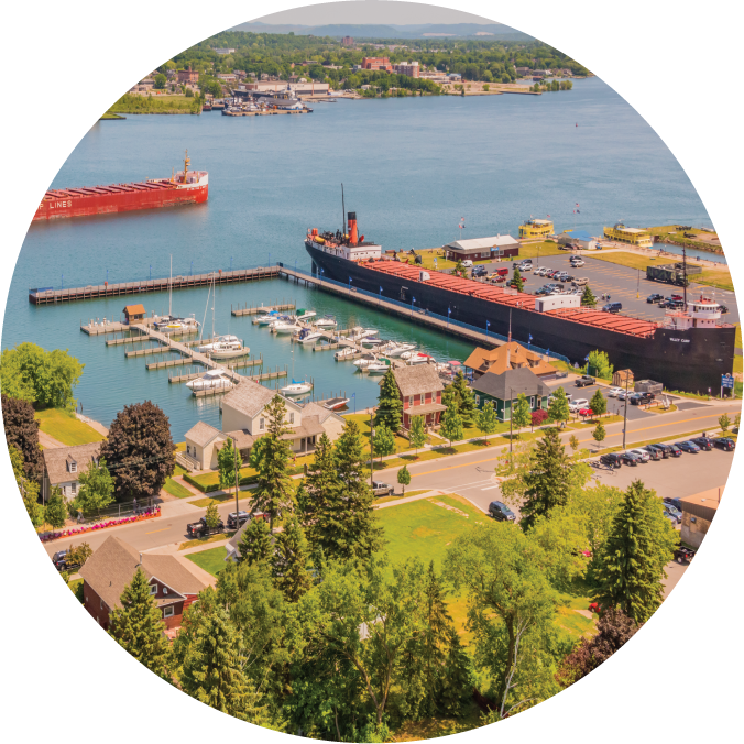 SAULT STE MARIE - 2 1/4" BUTTON MAGNET