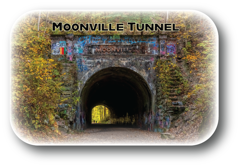 MOONVILLE TUNNEL - Rectangular Button Magnet