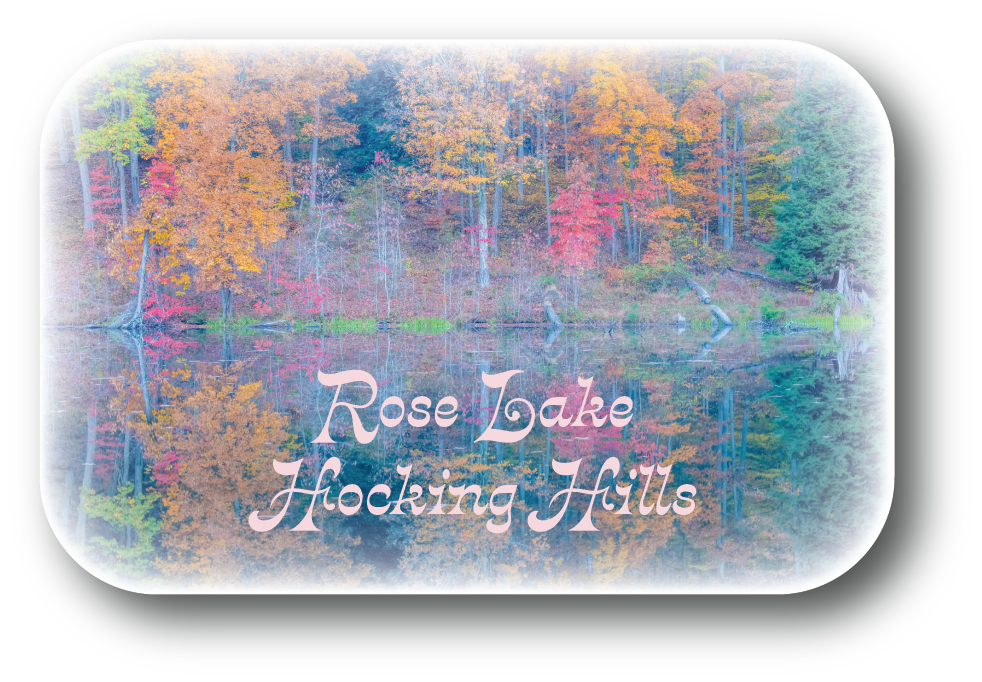 ROSE LAKE - HOCKING HILLS STATE PARK - Rectangular Button Magnet