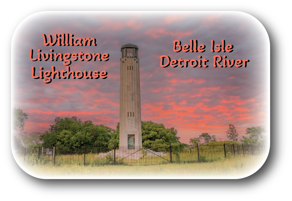 WILLIAM LIVINGSTONE LIGHTHOUSE - Rectangular Button Magnet - 2.75" x 1.75"