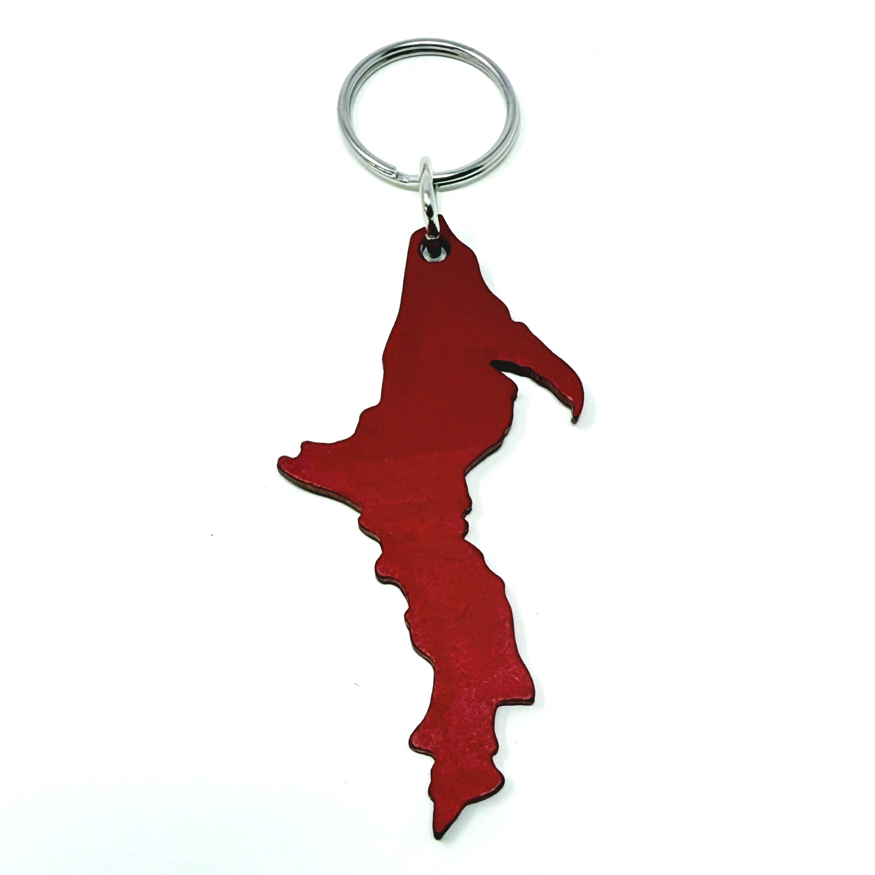 Image of Michigan - Upper Peninsula Shaped - Aluminum Keychains