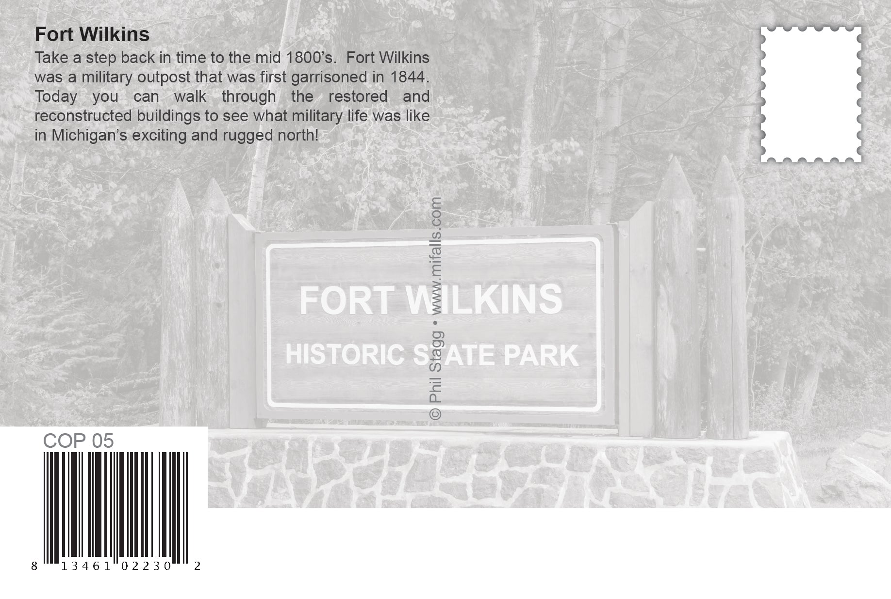 FORT WILKINS - 4"x6" Quality Postcard