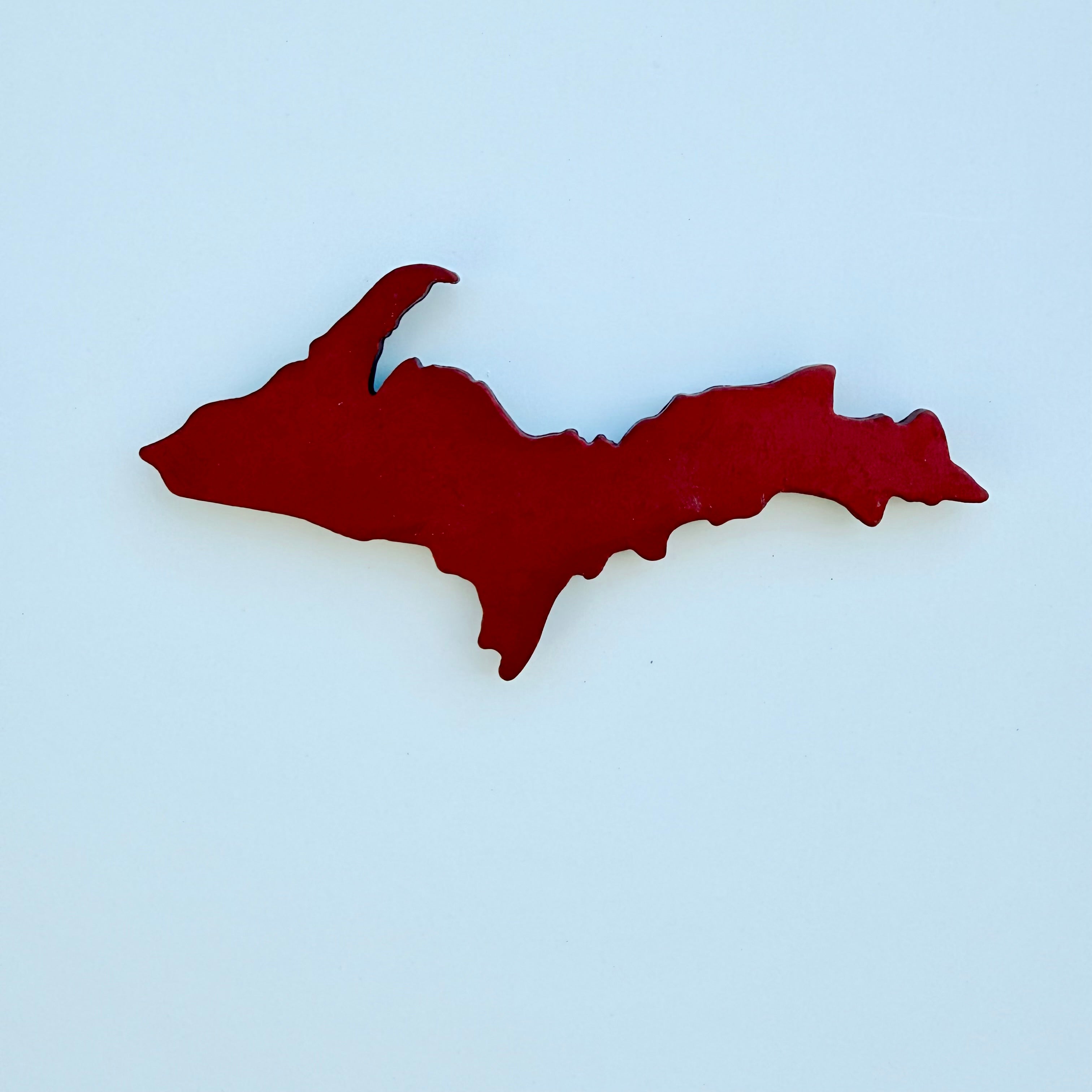Image of MICHIGAN UPPER PENINSULA Aluminum Magnets