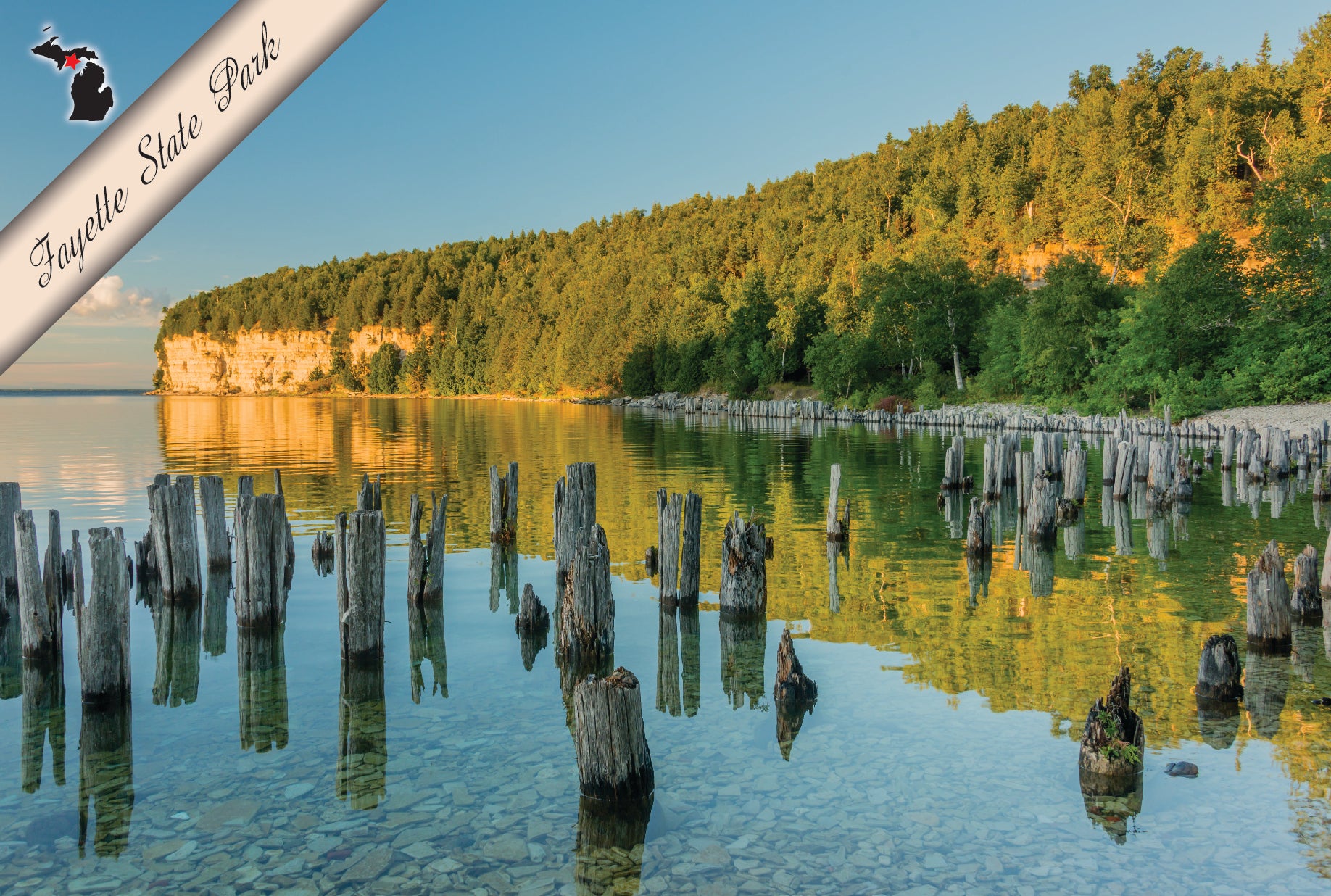 FAYETTE STATE PARK - 4"x6" Quality Michigan Postcard