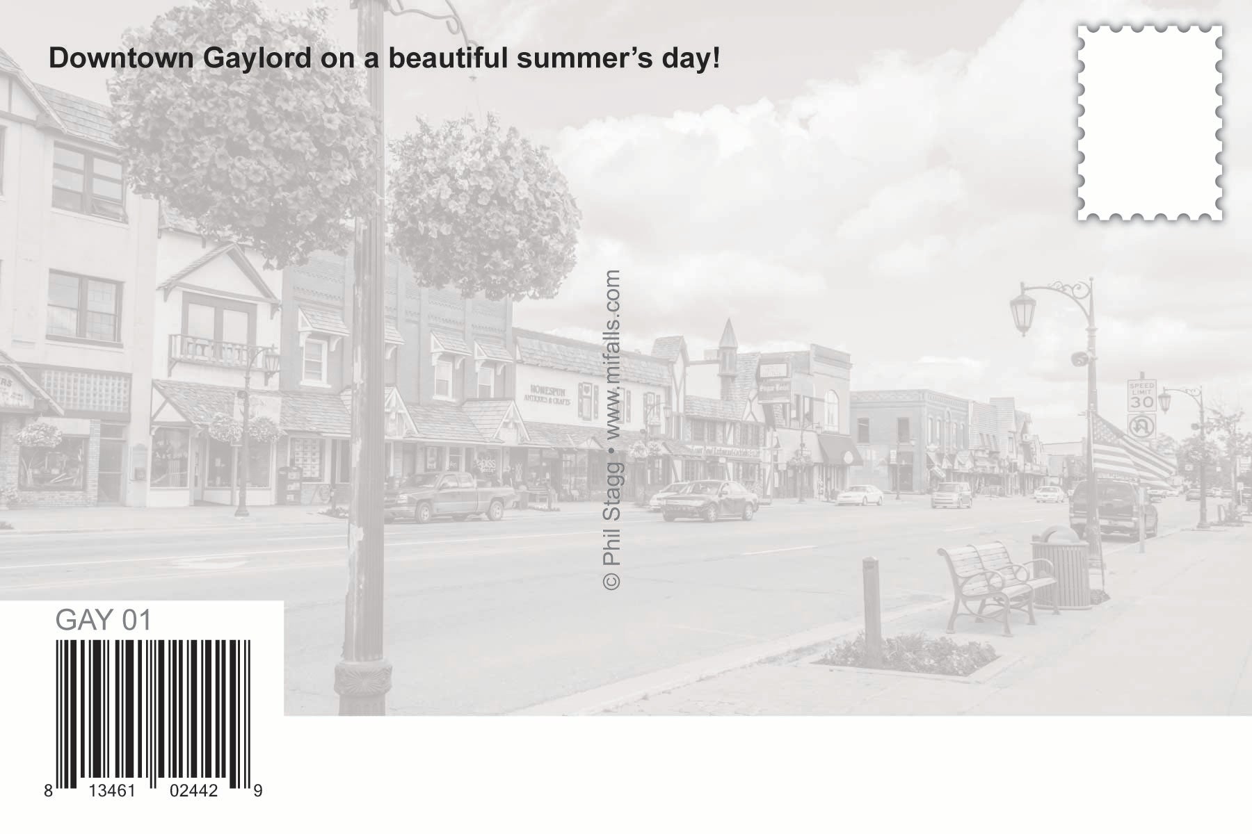 GAYLORD - 4"x6" Quality Michigan Postcard