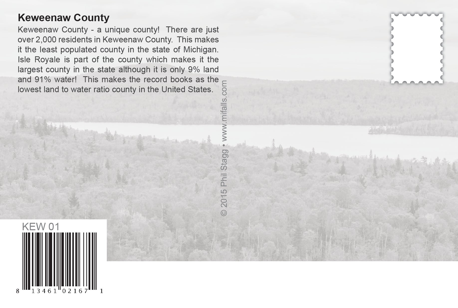 KEWEENAW COUNTY - 4"x6" Postcard