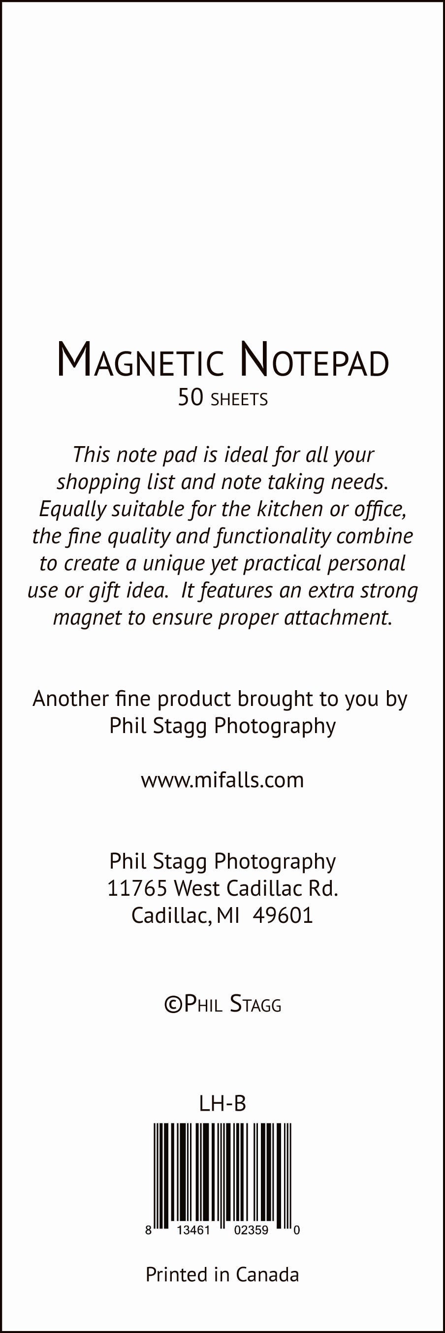 Big Red Lighthouse - 3"x9" Magnetic Notepad - 50 sheets