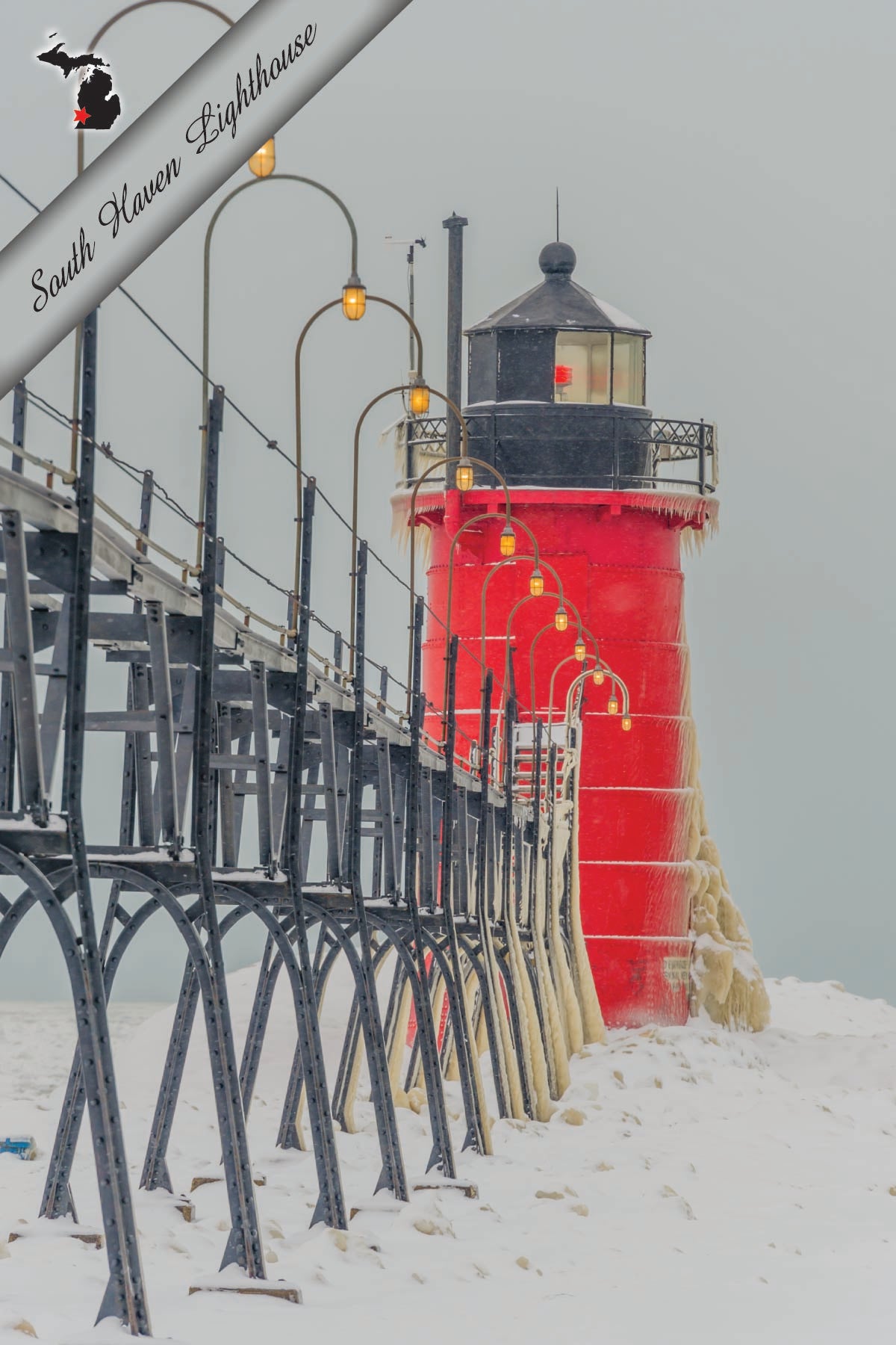SOUTH HAVEN LIGHTHOUSE - 4"x6" Postcard