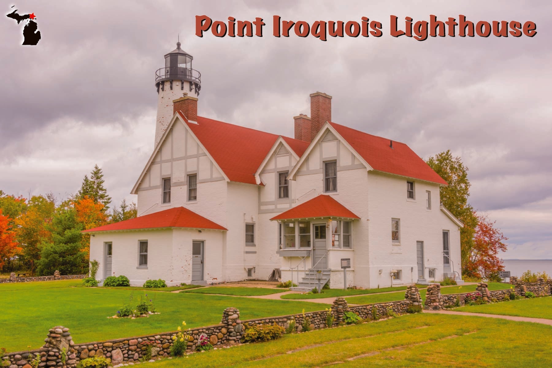 POINT IROQUOIS LIGHTHOUSE - 4"x6" Postcard