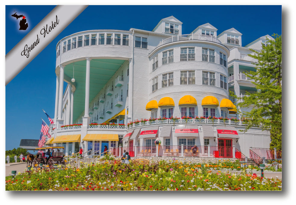 THE GRAND HOTEL - MACKINAC ISLAND - 4"x6" Quality Postcard