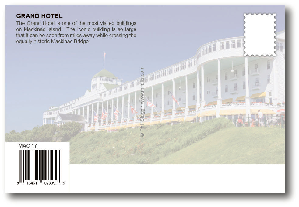 THE GRAND HOTEL - MACKINAC ISLAND - 4"x6" Quality Postcard