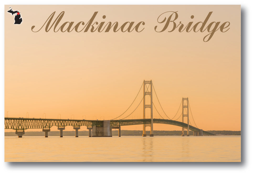 MACKINAC BRIDGE - Michigan Postcard