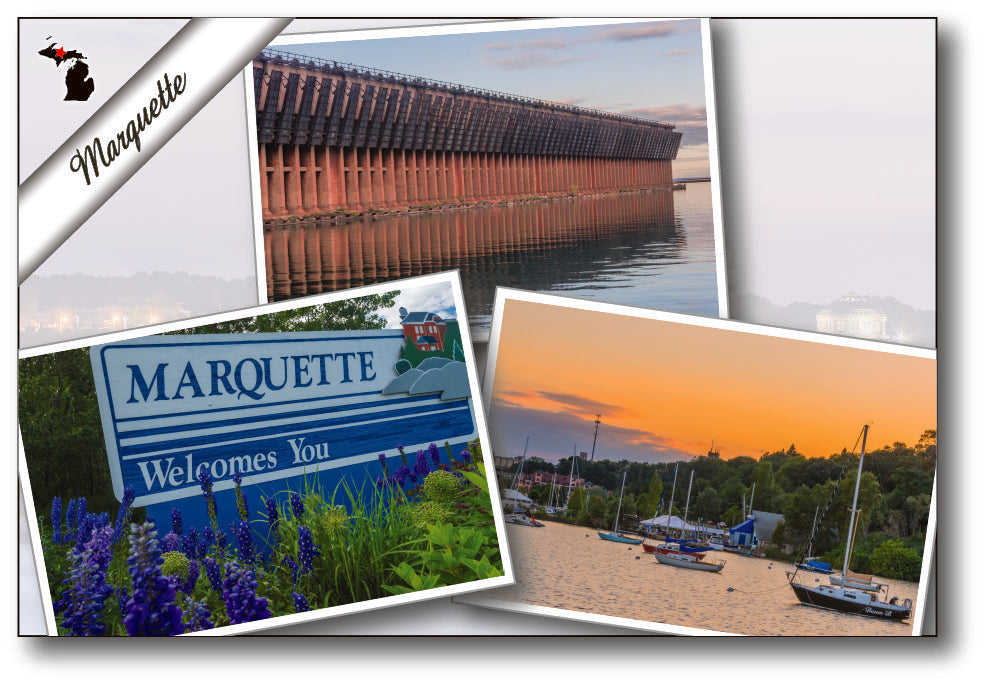 MARQUETTE - 4"x6" Quality Michigan Postcard