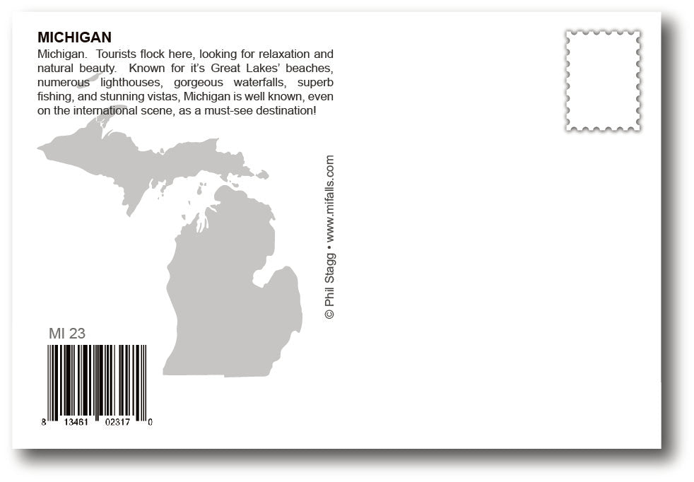 Image of MICHIGAN - STATE OF MIND - Michigan Postcard