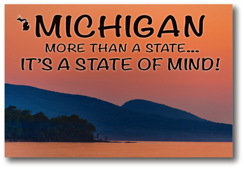 Image of MICHIGAN - STATE OF MIND - Michigan Postcard