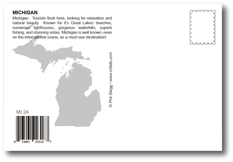Image of MICHIGAN - STATE OF MIND - Michigan Postcard