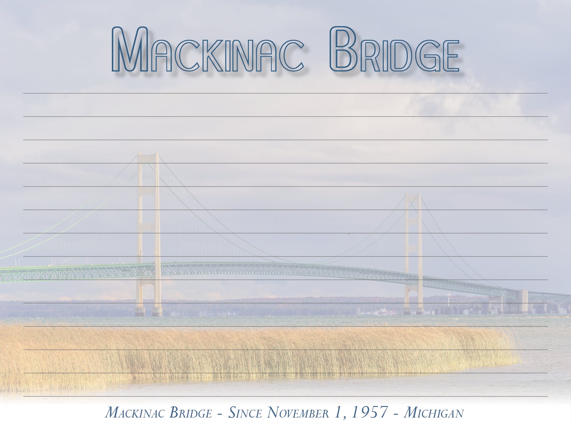 Image of MACKINAC BRIDGE - 4 1/2