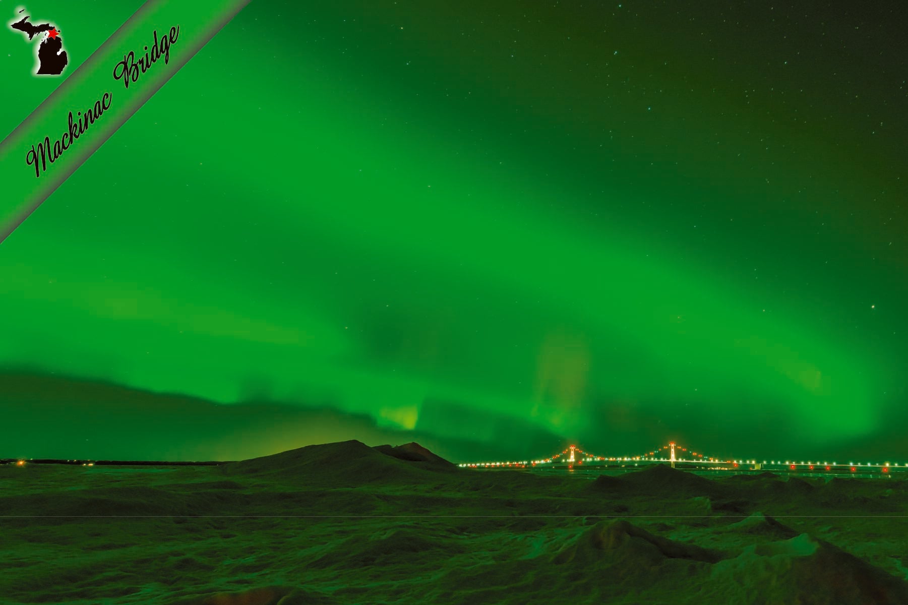 Image of MACKINAC BRIDGE - Michigan Postcard