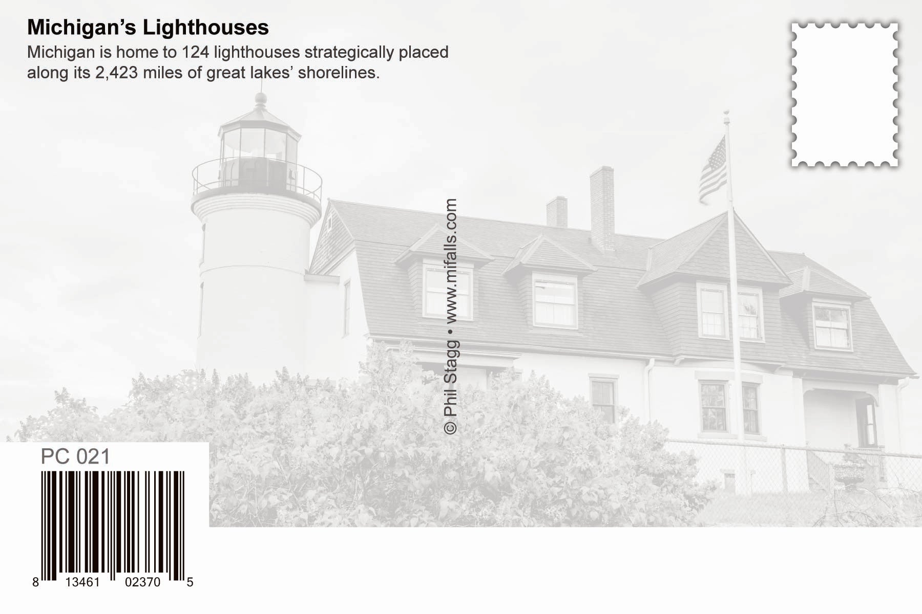 LEAVE A NIGHT LIGHT ON - 4"x6" Michigan Postcard