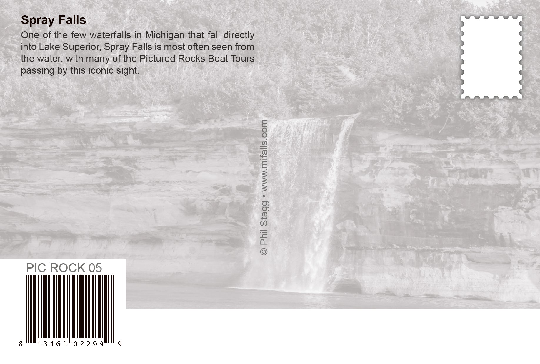 SPRAY FALLS - 4"x6" Postcard