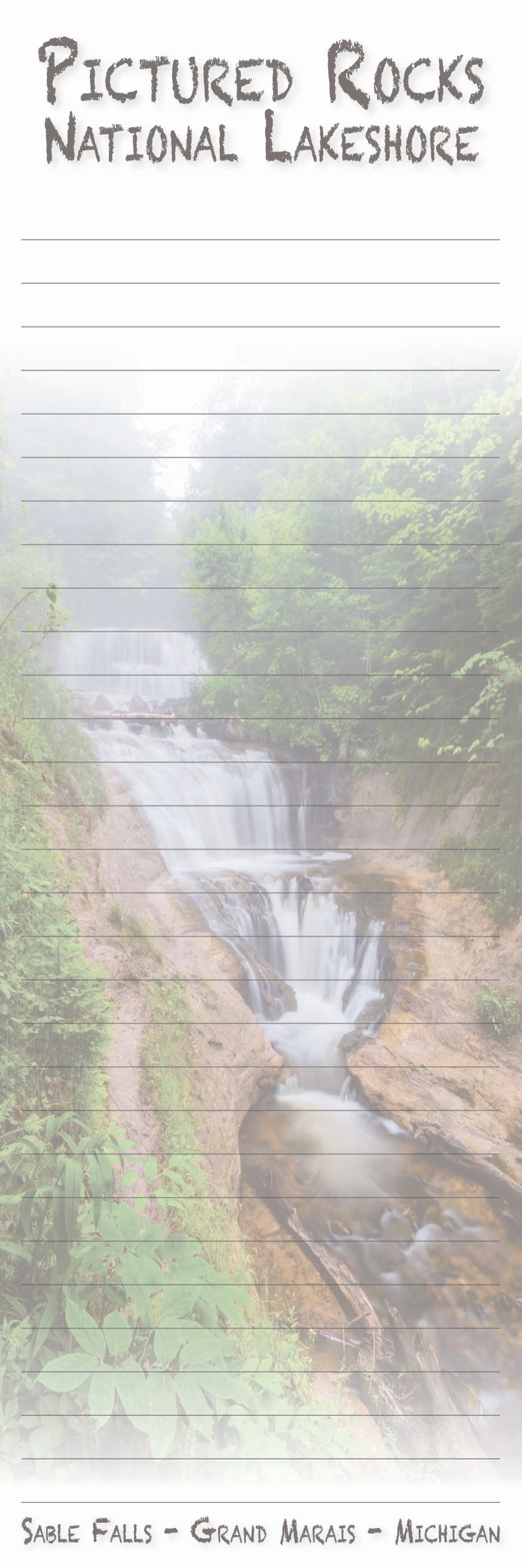 Image of Pictured Rocks National Lakeshore - Sable Falls - 3