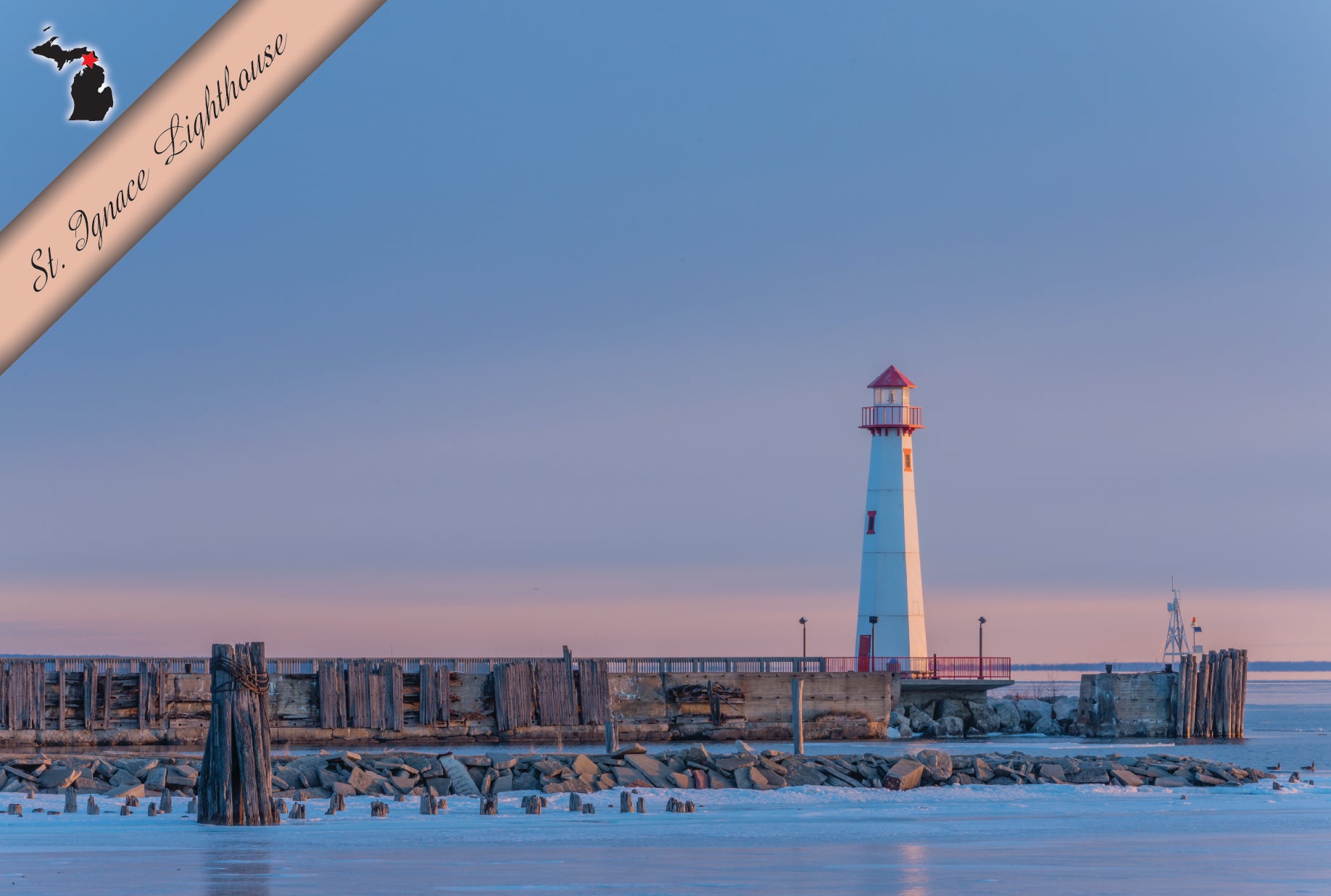 Image of ST. IGNACE LIGHTHOUSE - WAWATAM - 4