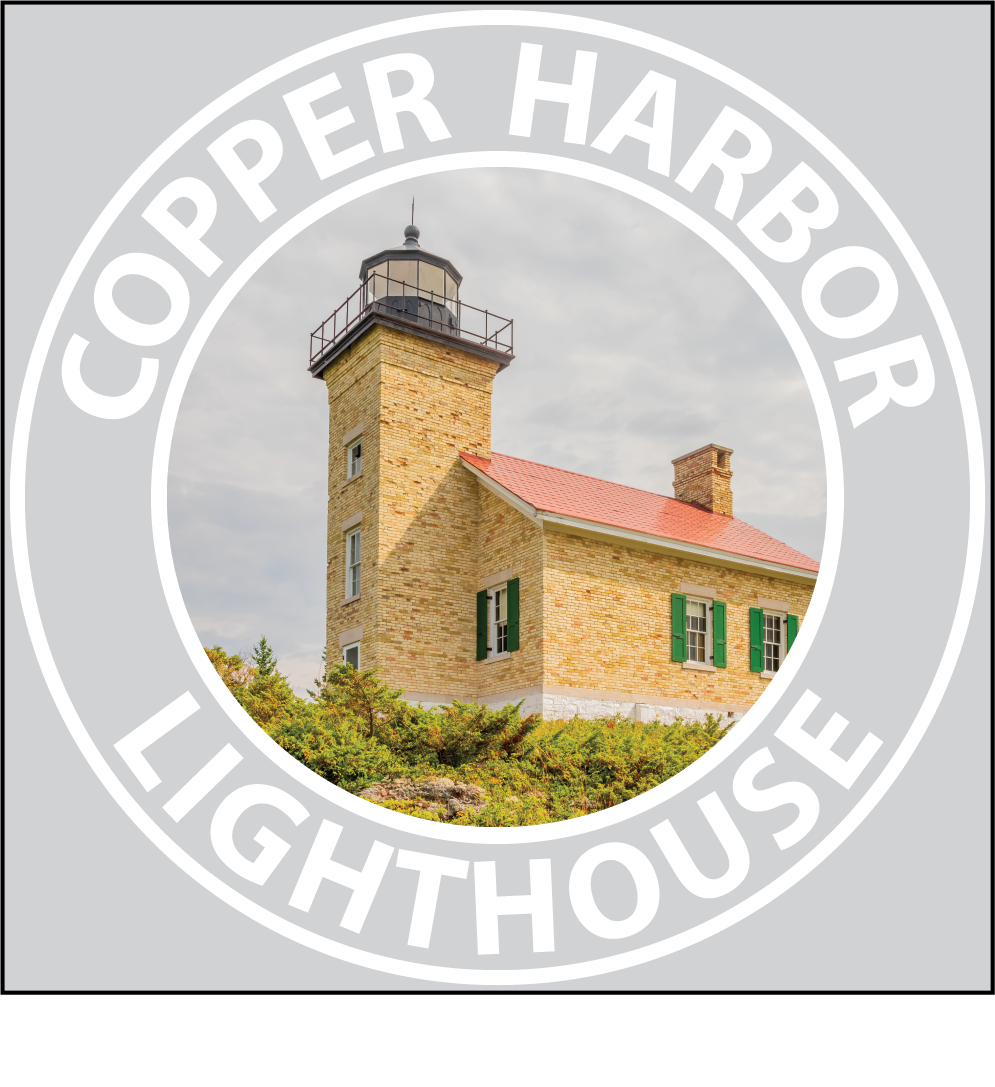 Image of COPPER HARBOR LIGHTHOUSE Sticker - 3 1/4