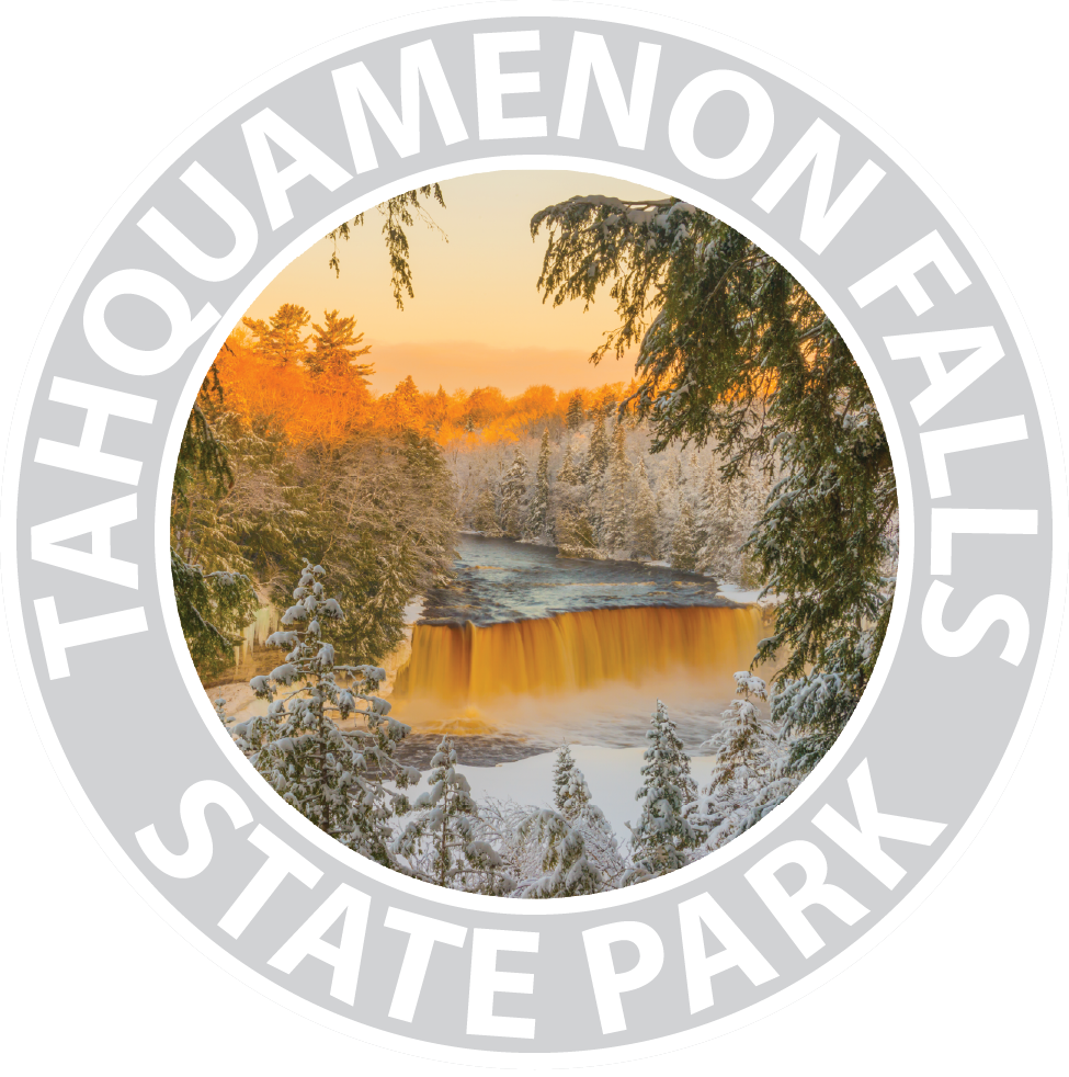 TAHQUAMENON FALLS Sticker - 3 1/4" Round