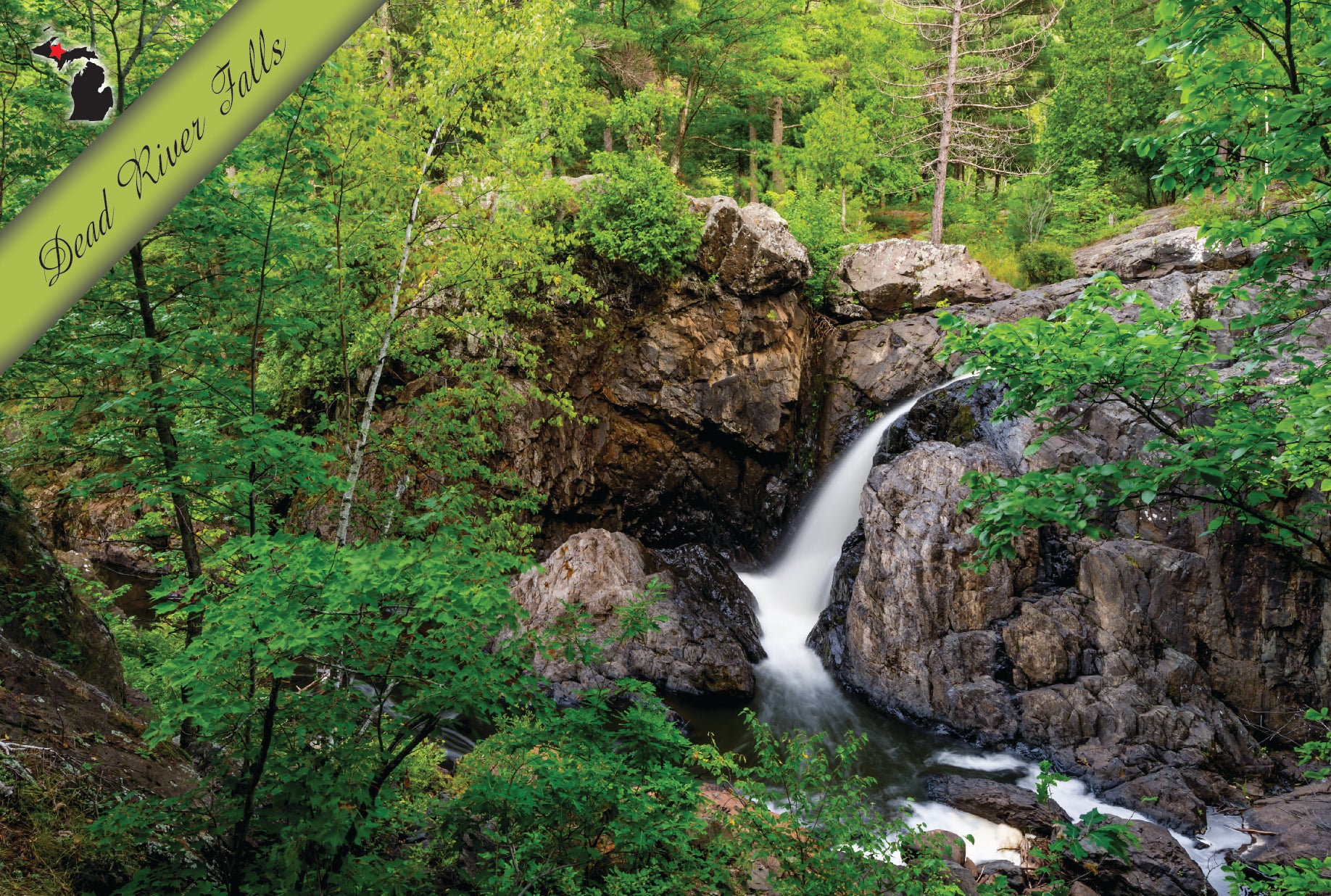 DEAD RIVER FALLS - 4"x6" Postcard