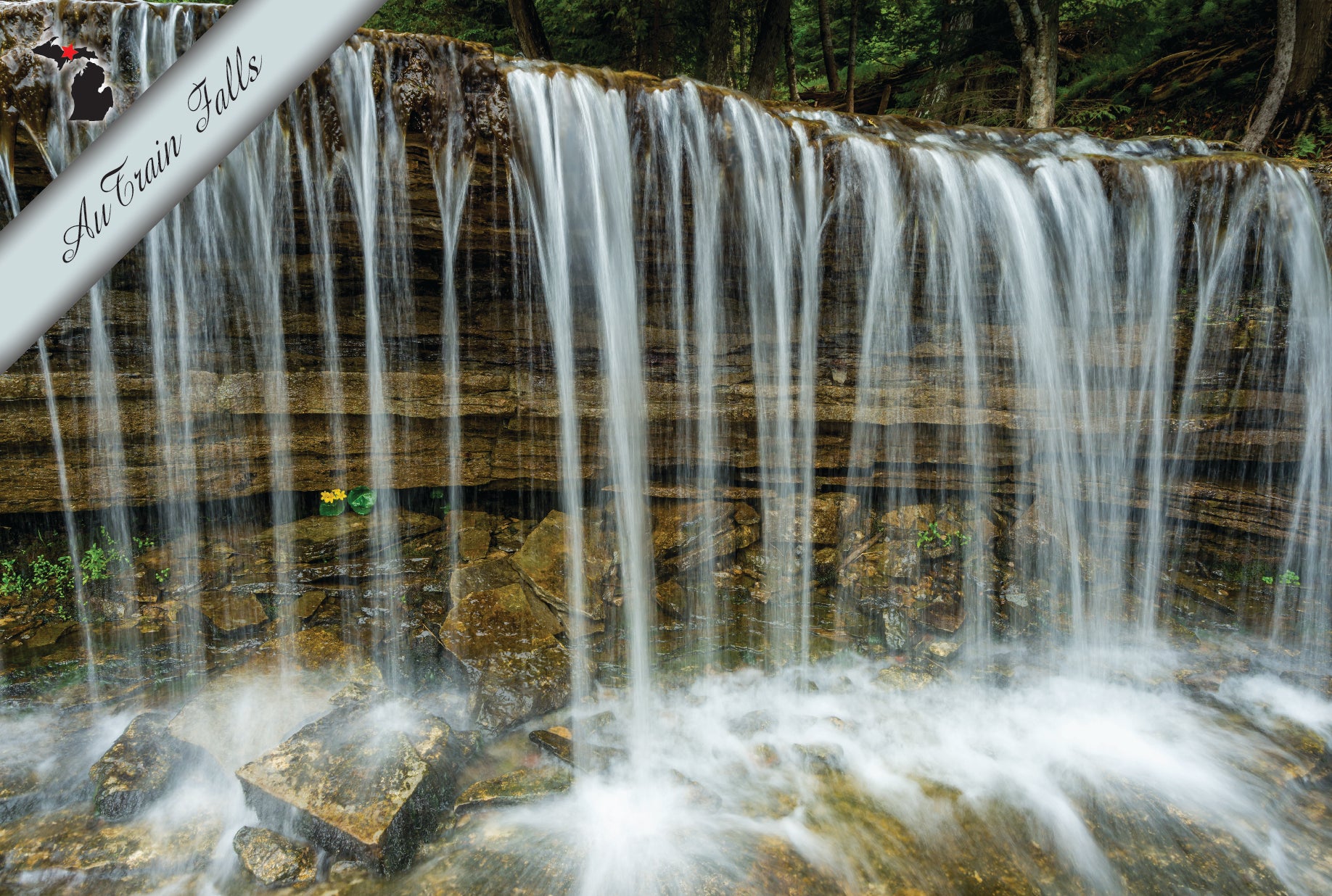 Image of AuTrain Falls | Postcard