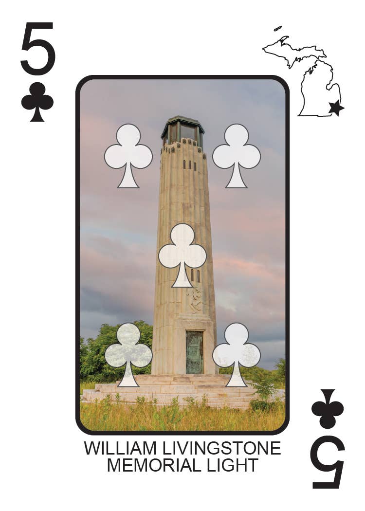 Image of LIGHTHOUSES OF MICHIGAN - Playing Cards - Euchre Friendly