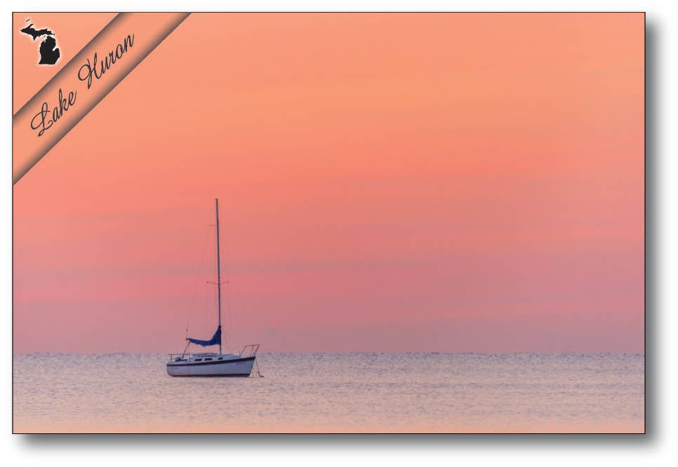 LAKE HURON - Michigan Postcard
