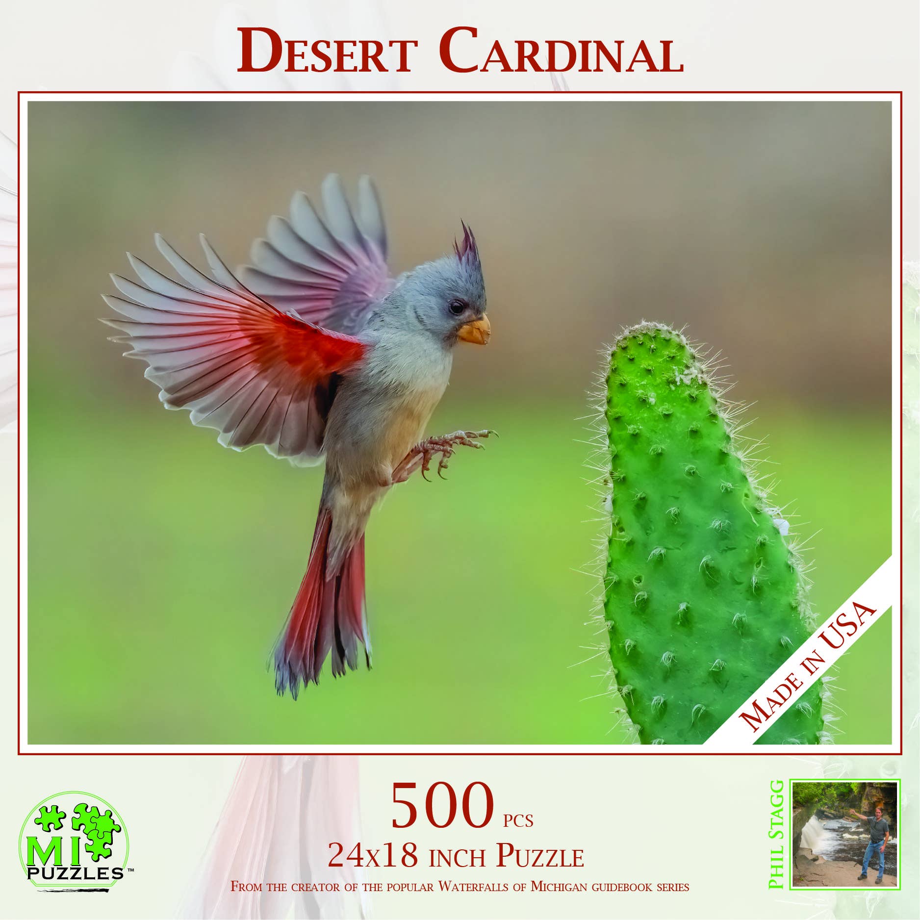 Desert Cardinal - 500 Piece Puzzle