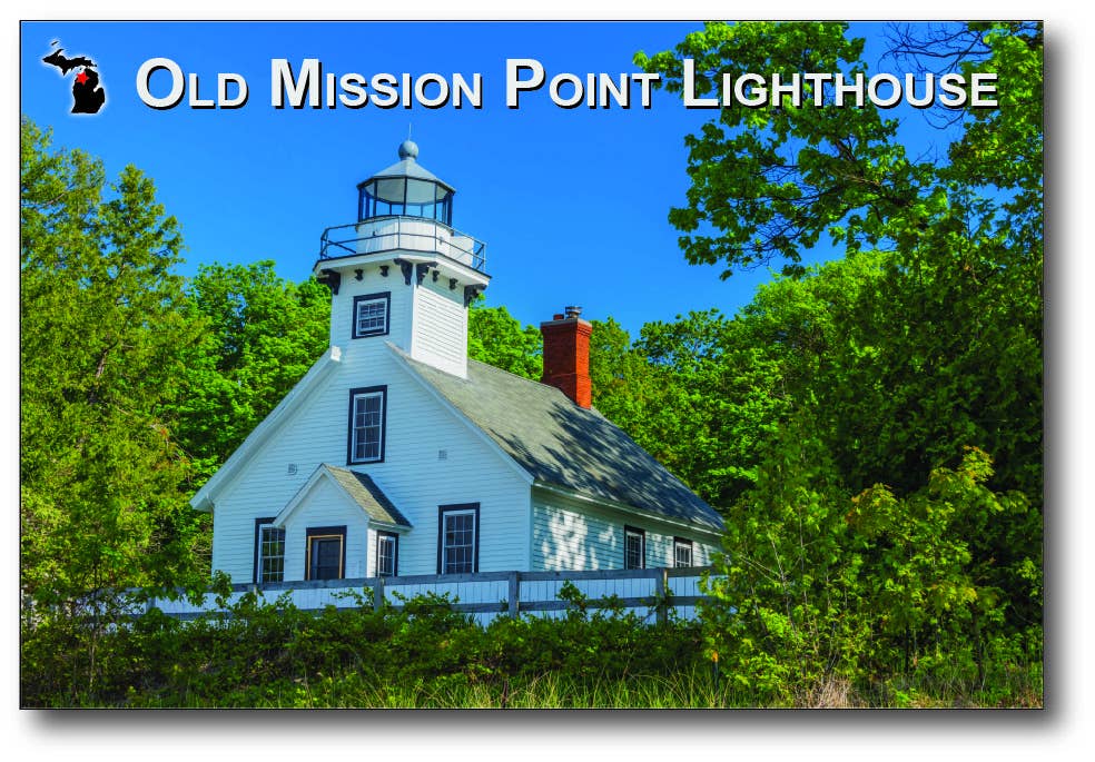 Image of OLD MISSION POINT LIGHTHOUSE - Michigan Postcard