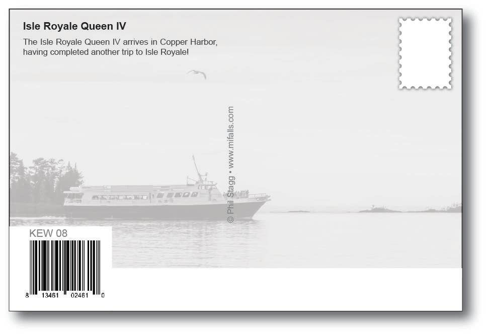 ISLE ROYAL QUEEN IV Postcard
