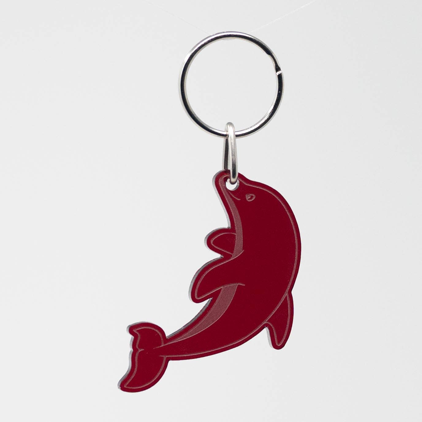 Image of Dolphin - Acrylic Keychain - Perfect for Ocean Lovers!
