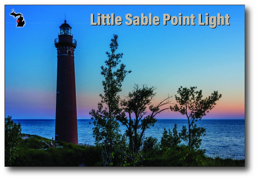 LITTLE SABLE POINT LIGHT - Michigan Postcard