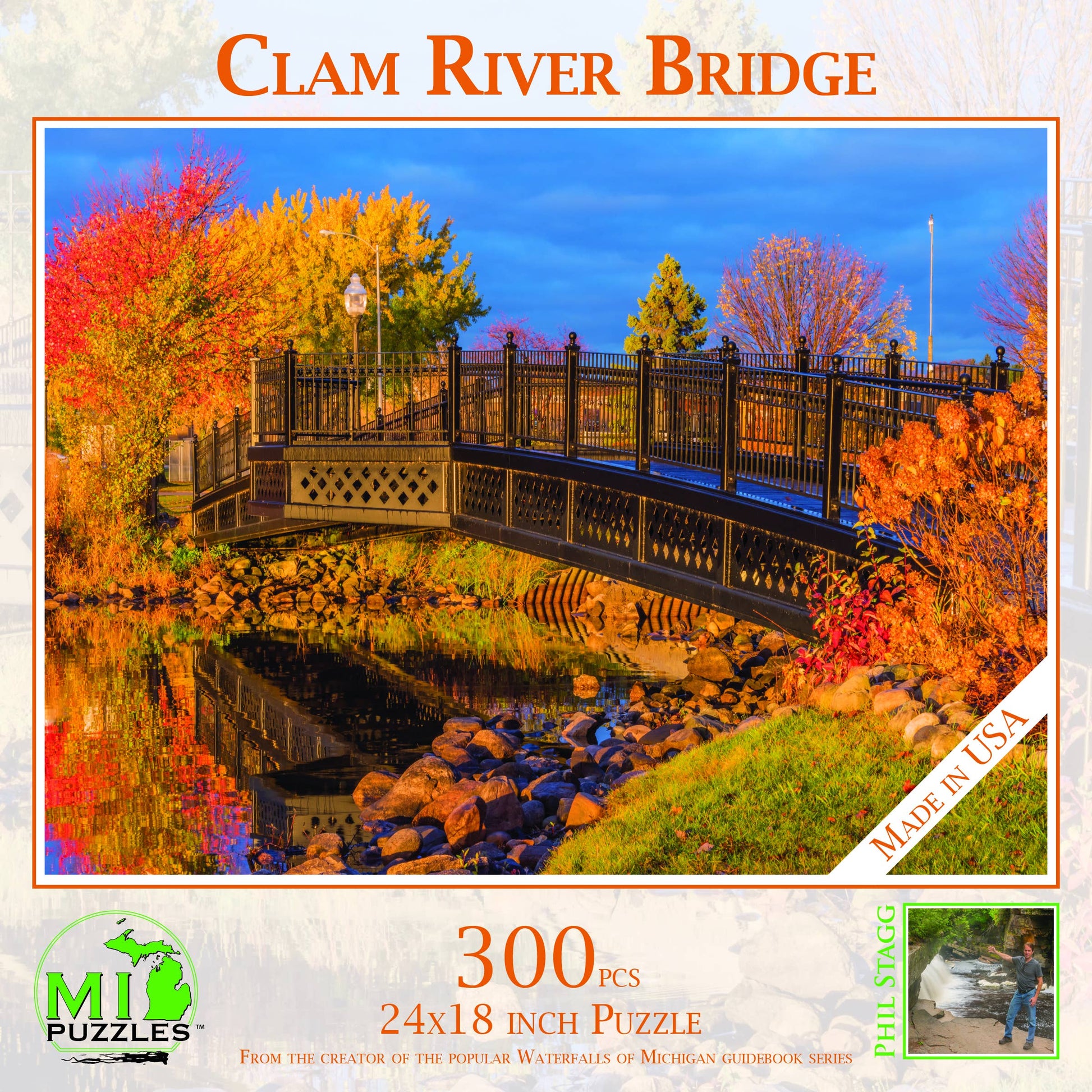 Clam River Bridge - 300 Piece Michigan Puzzle