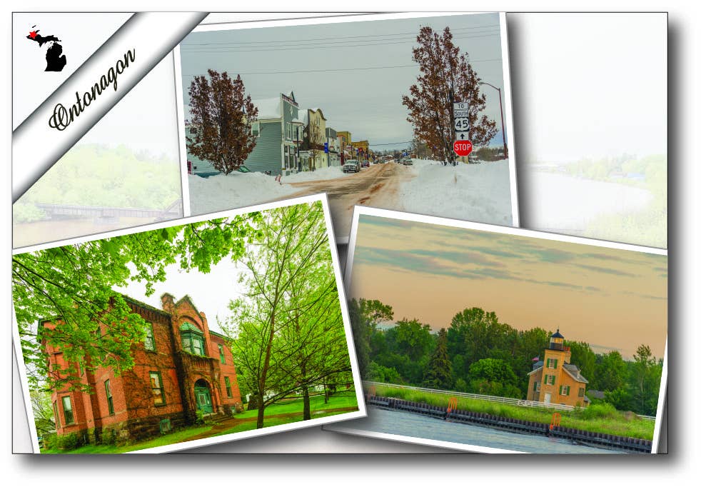 ONTONAGON - COMPOSITE - Michigan Postcard