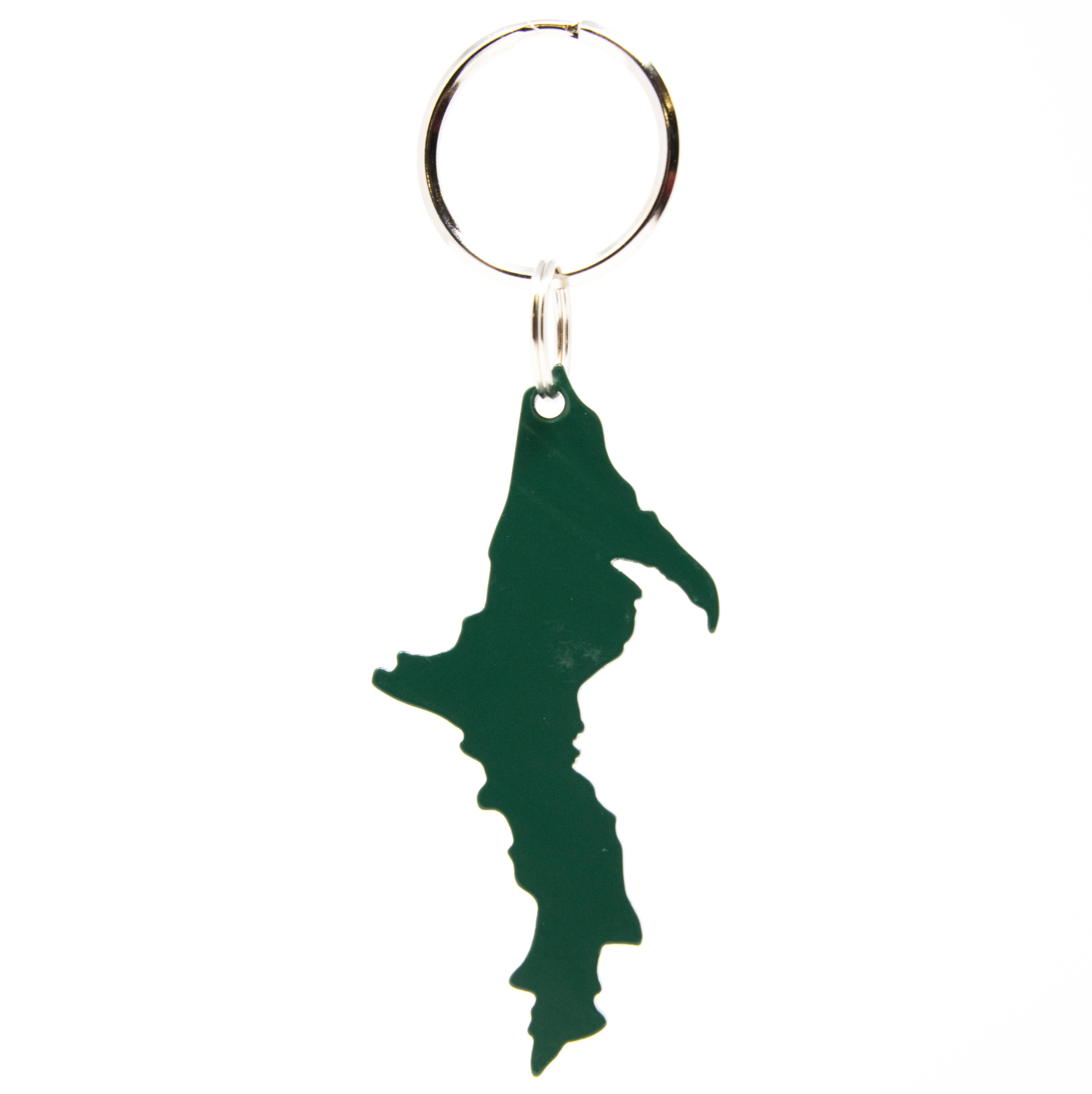 Image of Michigan - Upper Peninsula Shaped - Aluminum Keychains