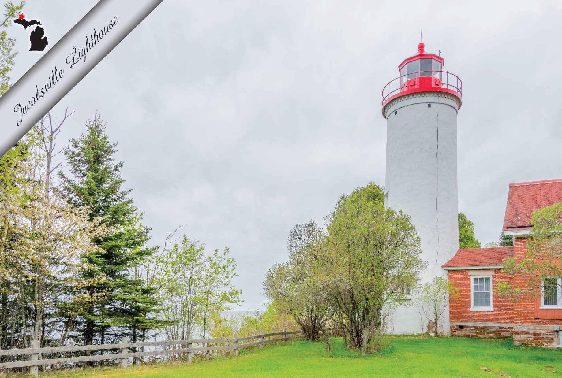 JACOBSVILLE LIGHTHOUSE Postcard