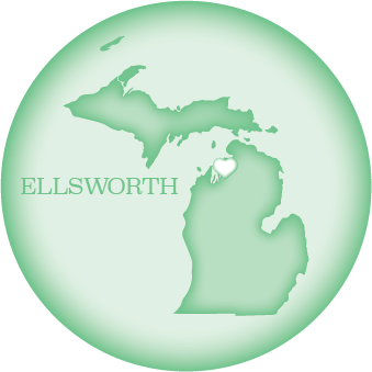 ELLSWORTH, MI | 2.25" BUTTON MAGNET