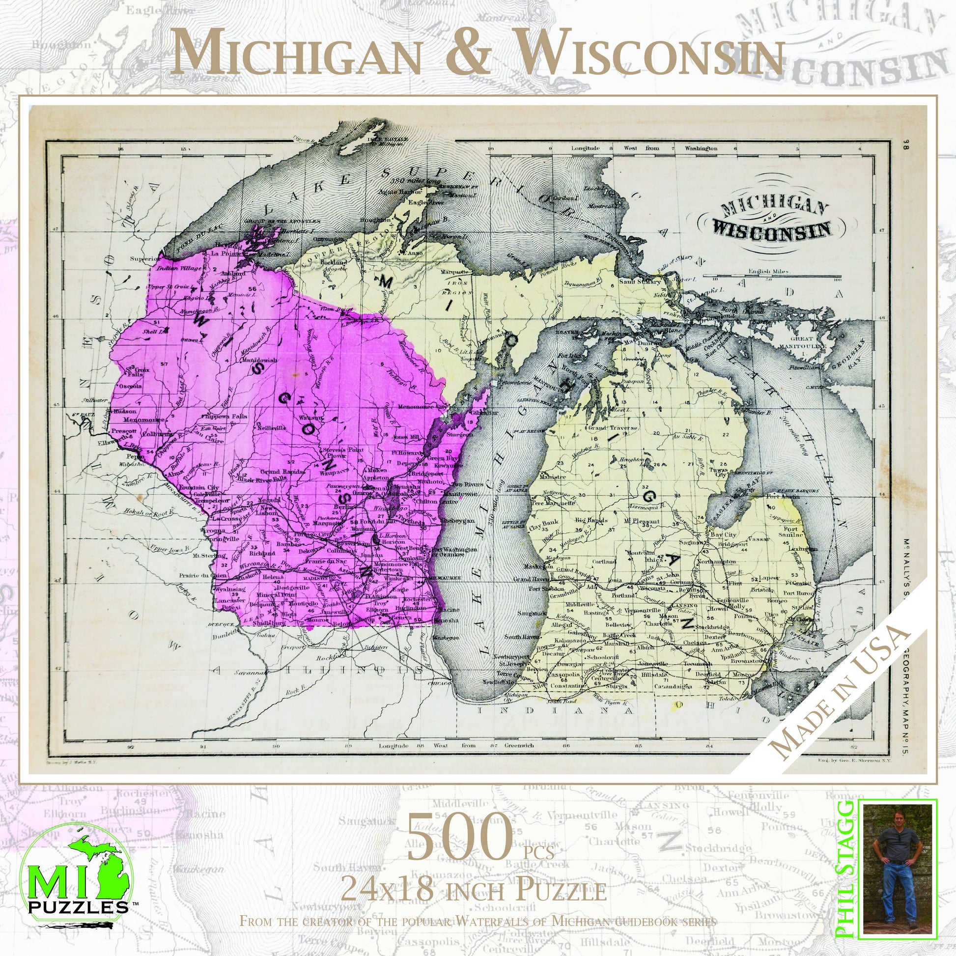 Michigan & Wisconsin - 500 Piece Puzzle